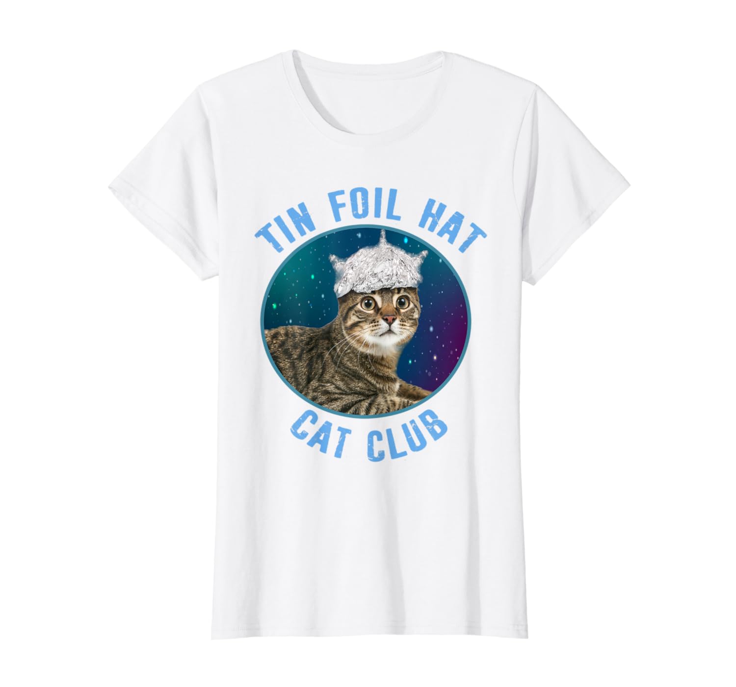 Tin Foil Hat Cat Club Conspiracy Theory Funny